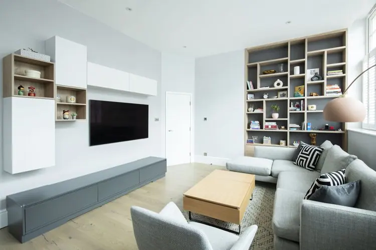Queensway Apartment in Bayswater, W2, interior design and bespoke joinery by Studio Schubert